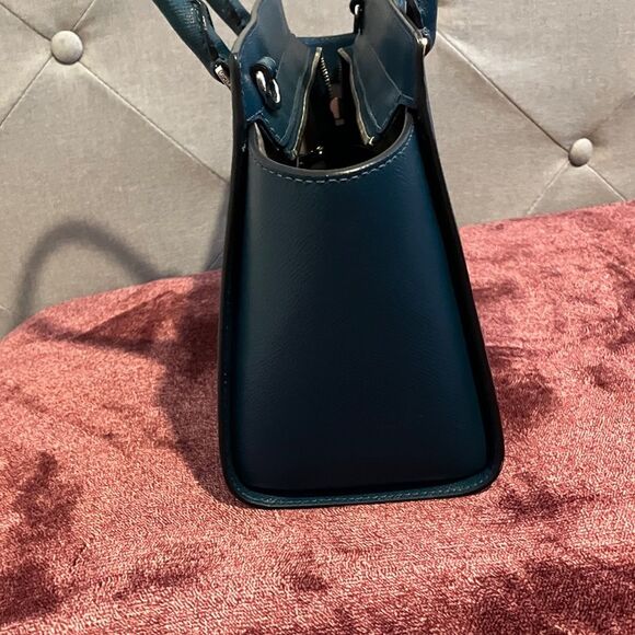 Michael Kors Dark Teal Satchel Bag - Picture 5 of 9